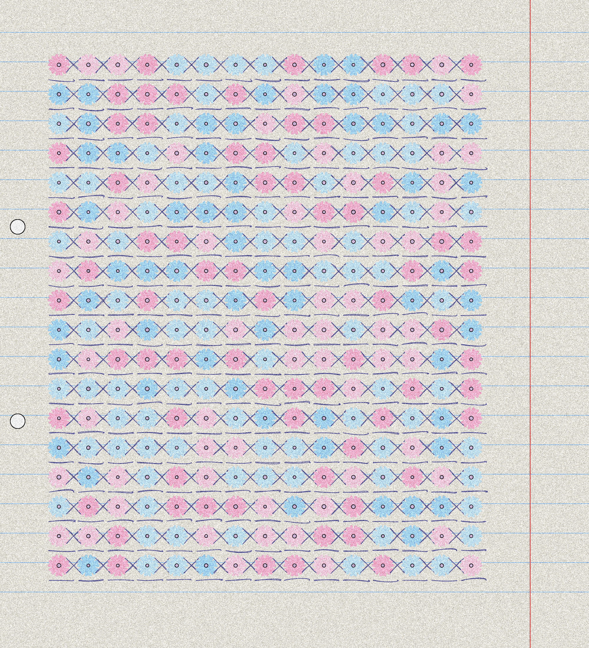 sketchbook page 10: first flowers #7 static token preview
