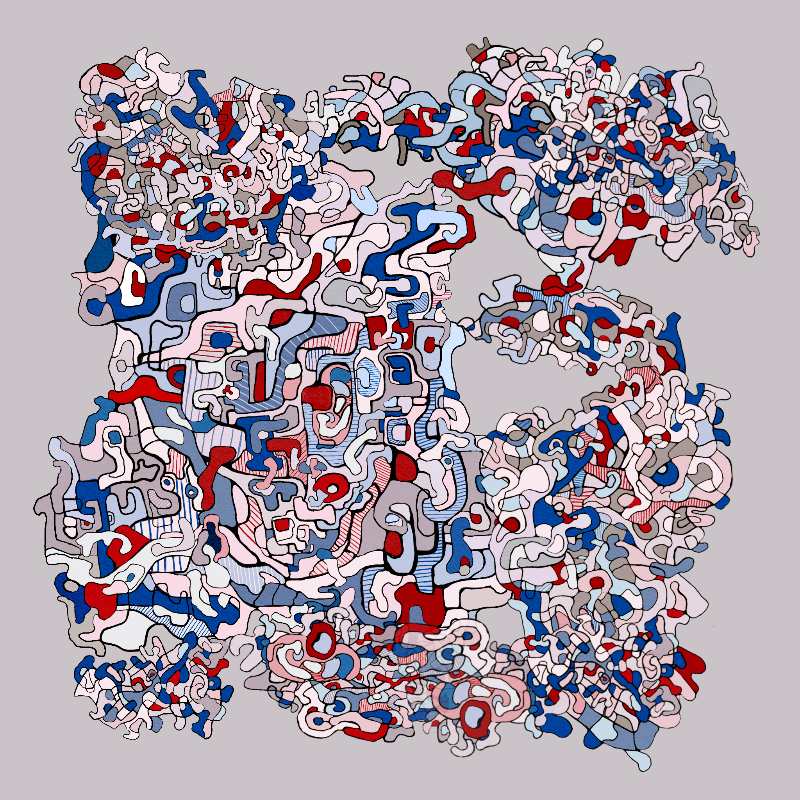 Swim in Dubuffet Thought #12 static token preview