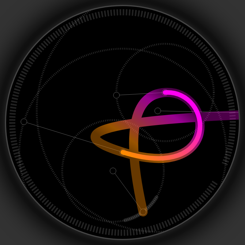 Neon Curves #1 static token preview