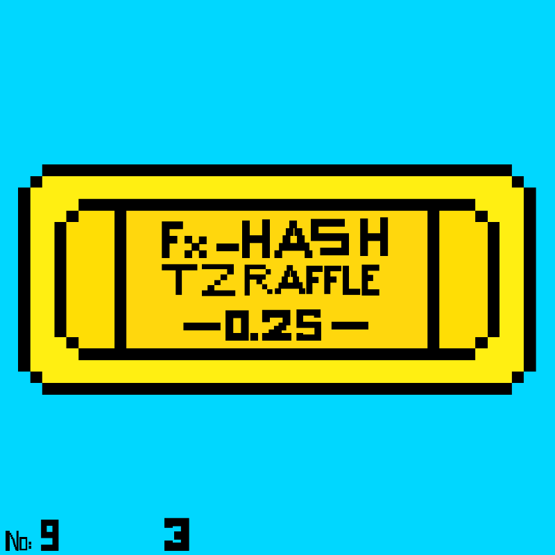 Tezos Raffle Ticket 2 #4 static token preview