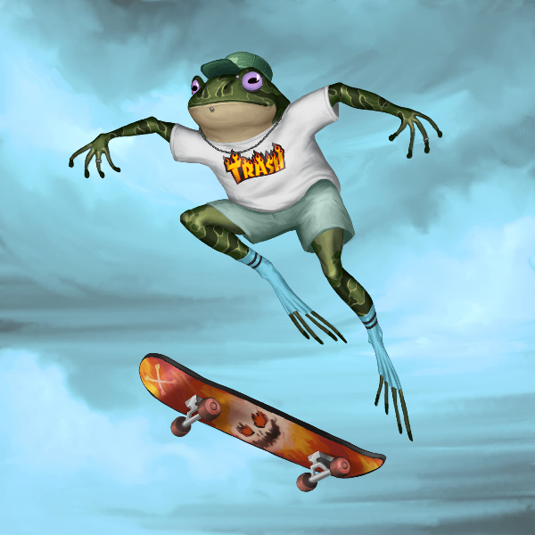 SKATER FROGS 🐸 #1 static token preview
