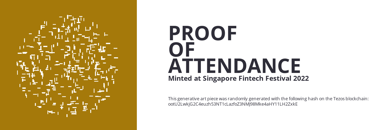 SFF2022 Proof of Attendance Token #174 static token preview