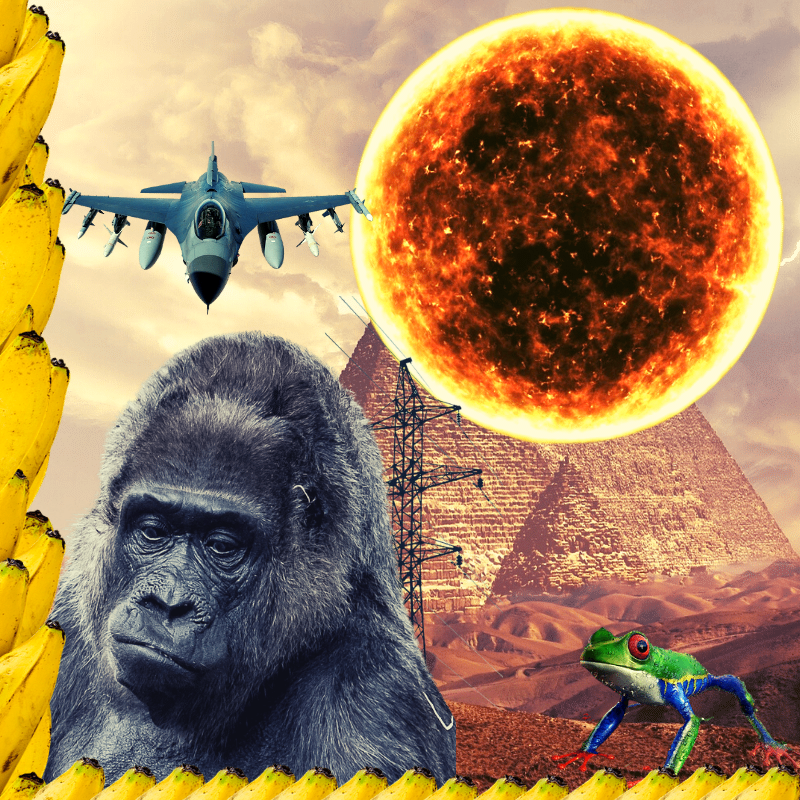 Banana & Pepe on mysterious trips #16 static token preview