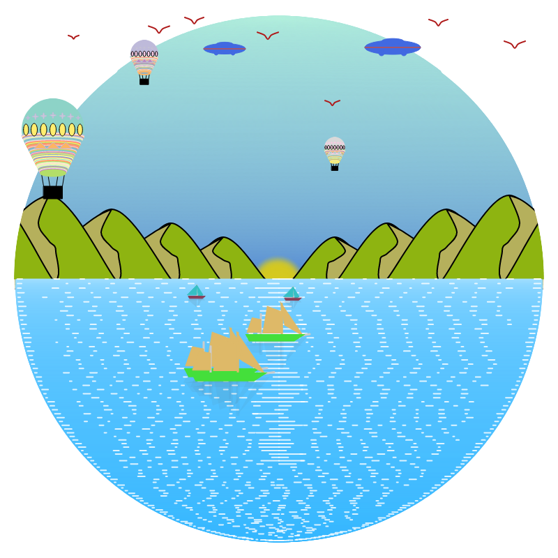 Sunset View #24 static token preview