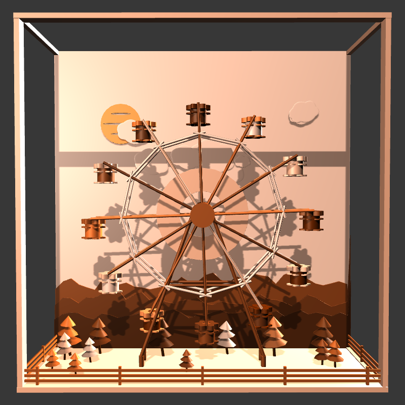 “Uncle Run” Fun Park: Ferris Wheel #25 static token preview