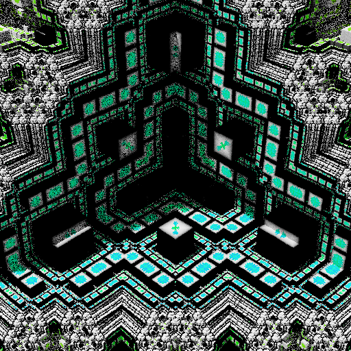 Colorful, warped cubic sponge forms #2 static token preview