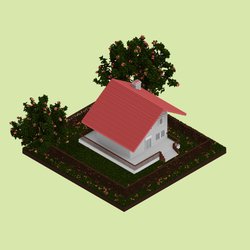 Pastel cottages #23 static token preview