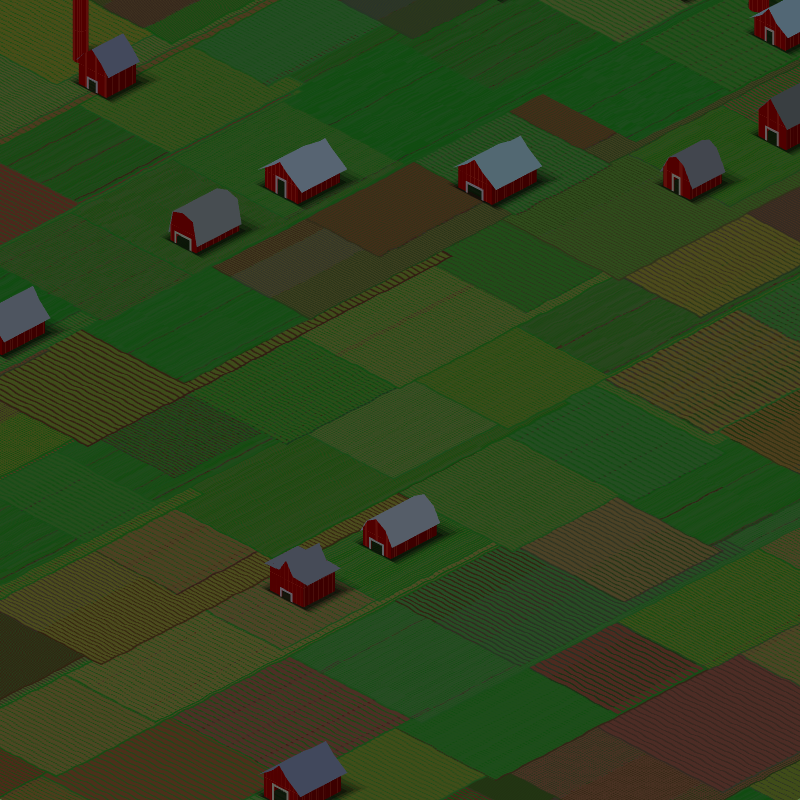 RED FARMS IN A QUIET COUNTY #23 static token preview