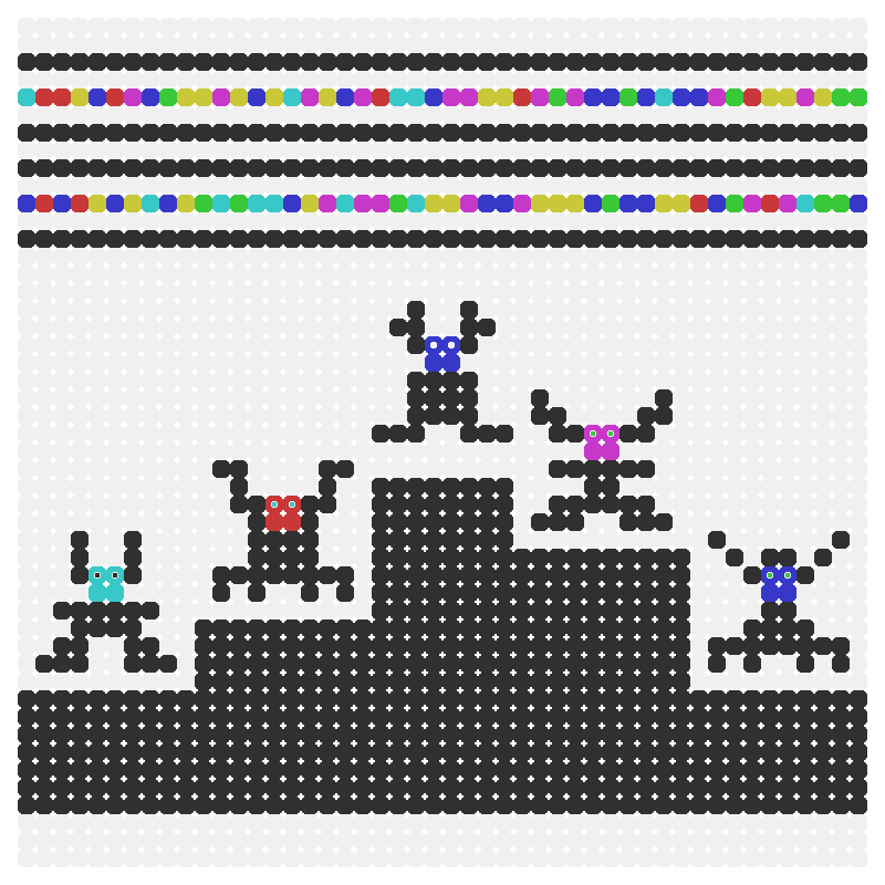 8x8 Pixel Creatures #6 static token preview