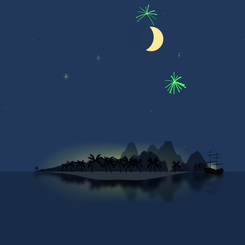 Fireworks Island #8 static token preview