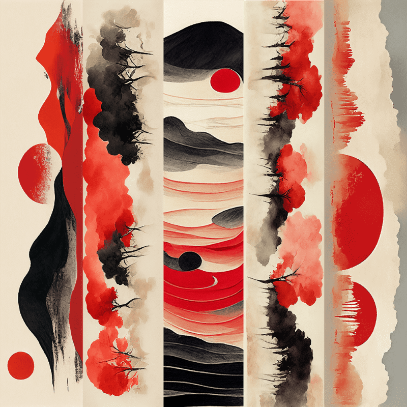 AI Japanese garden #13 static token preview