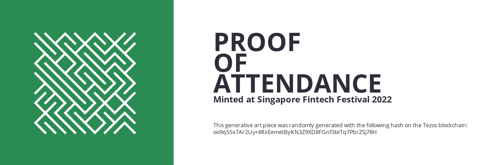 SFF2022 Proof of Attendance Token #2069 static token preview