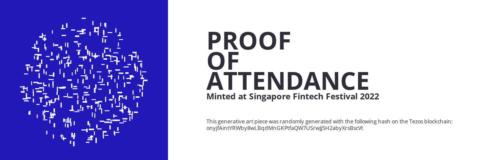SFF2022 Proof of Attendance Token #750 static token preview