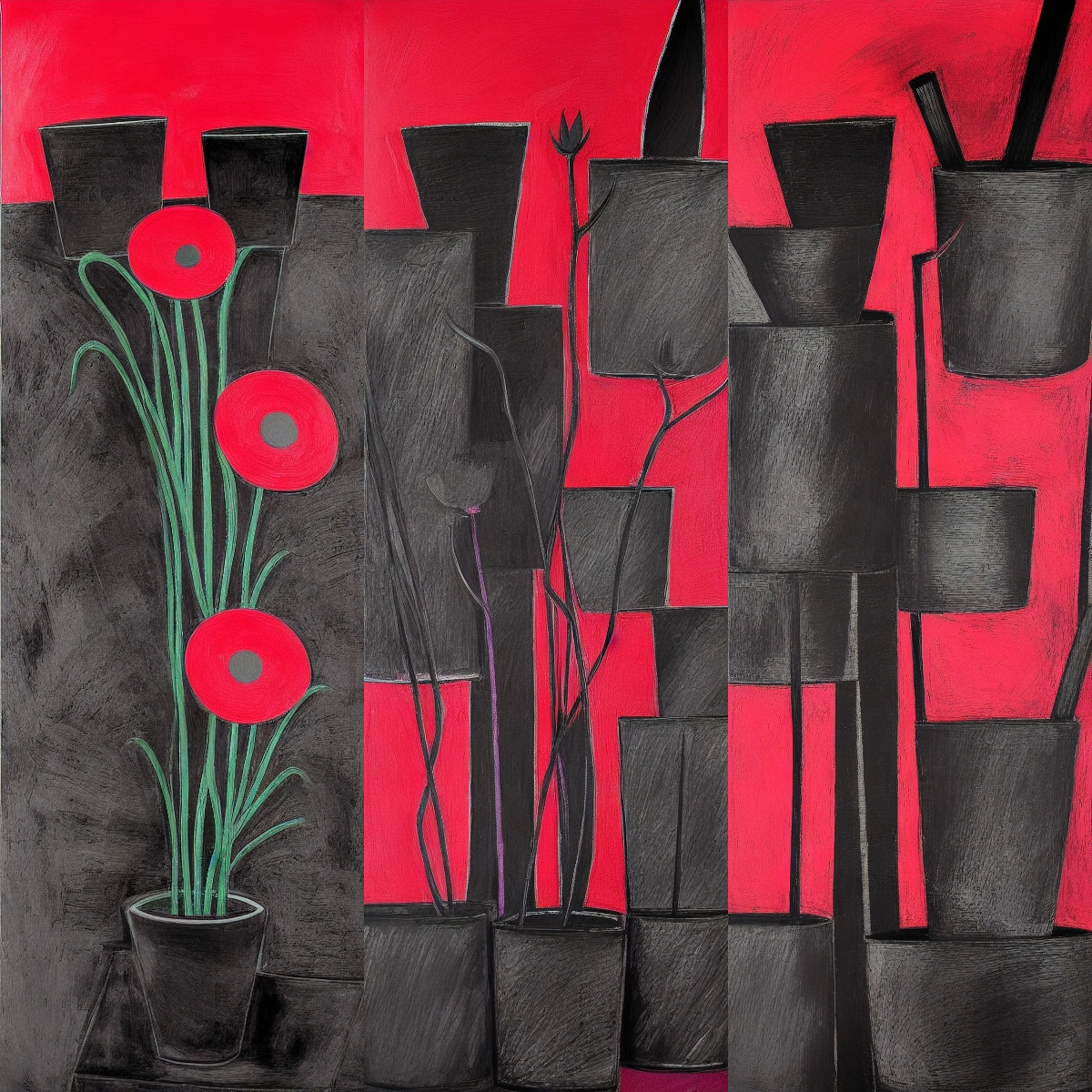 Cubism Flowers #2 static token preview