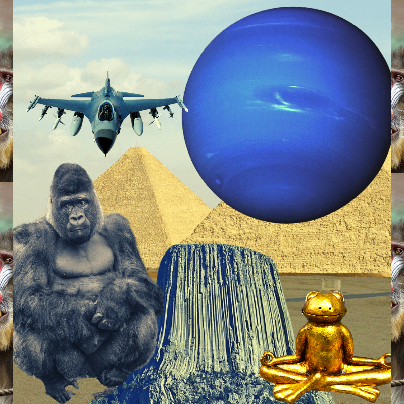 Banana & Pepe on mysterious trips #20 static token preview