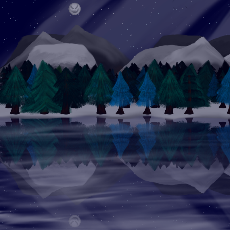 Moony Winter Lake #23 static token preview