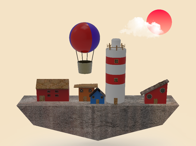 Coastal village #7 static token preview