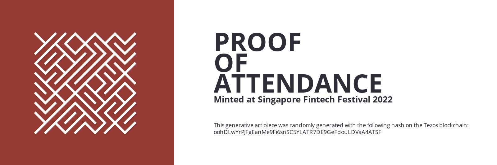 SFF2022 Proof of Attendance Token #434 static token preview