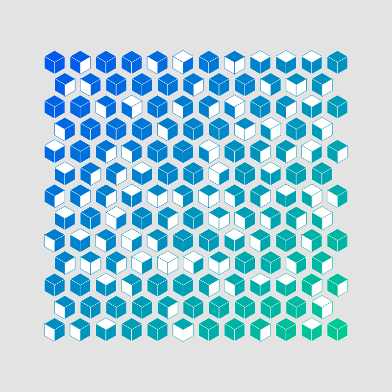 Cube Grid - Sparse #3 static token preview
