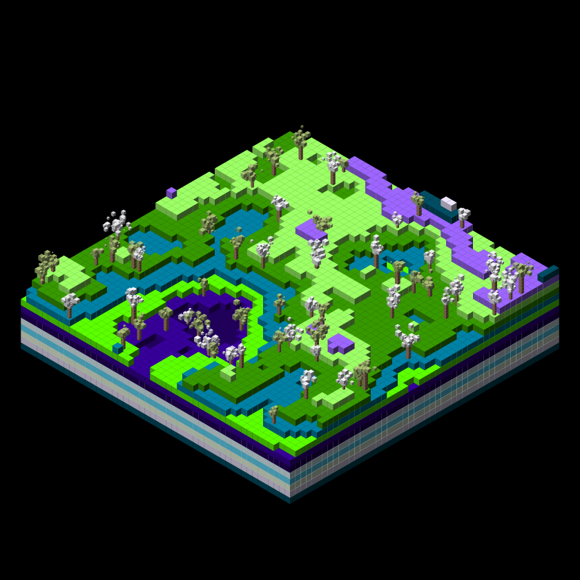 Pixel Topography #6 static token preview