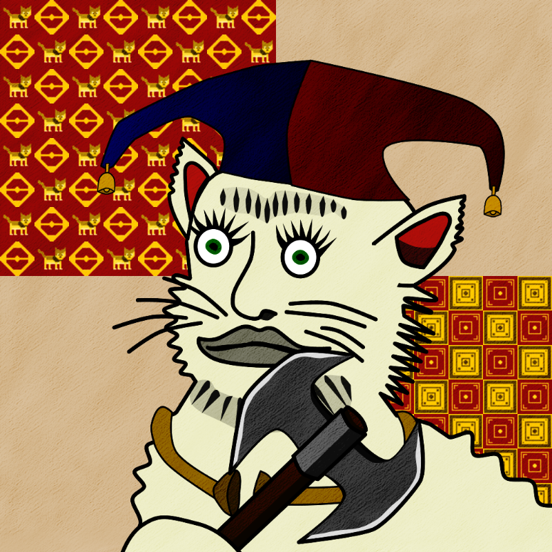 Famous Medieval Cat #13 static token preview