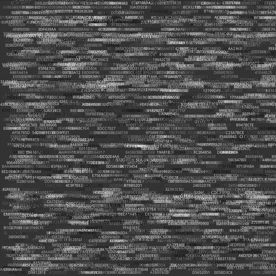 Painting by Random Hexadecimal Numbers #20 static token preview