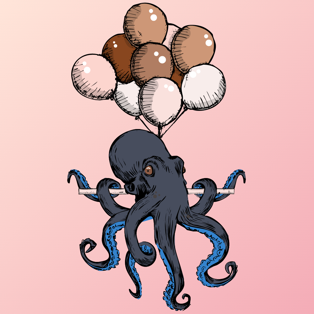 Flying Octupus #15 static token preview