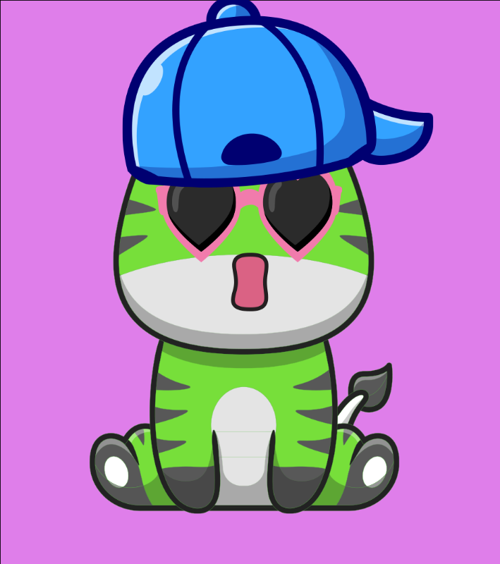 Baby Zebra Gang #14 static token preview