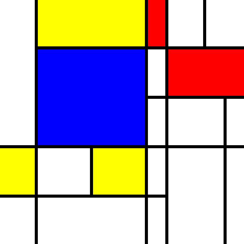 compositioninredblueandyellow.art, (NFT) #3 static token preview