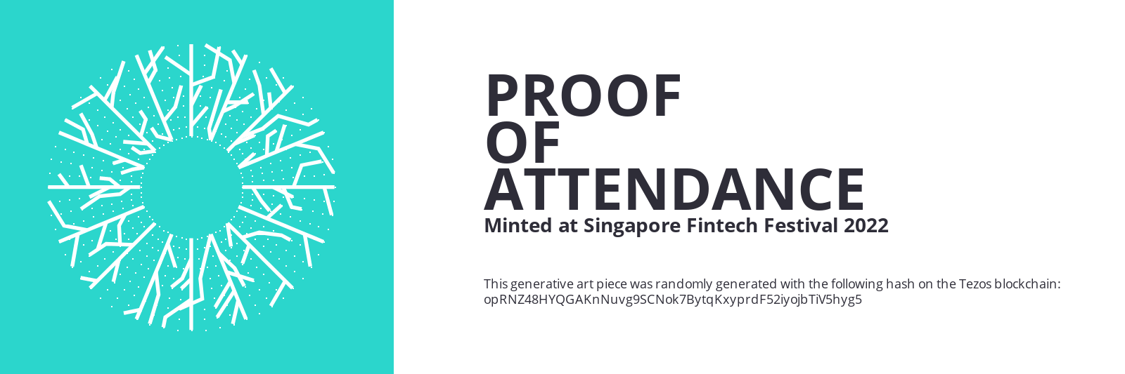 SFF2022 Proof of Attendance Token #2154 static token preview