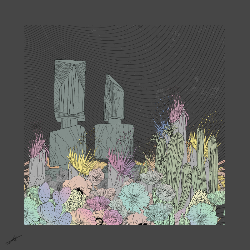 Garden of Lines #Rocks_Blooms #22 static token preview