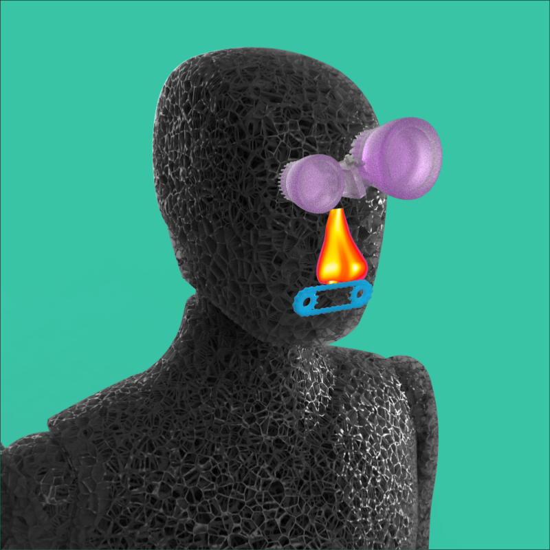 FXHASH ROBO AVATAR collection 1st sale #12 static token preview