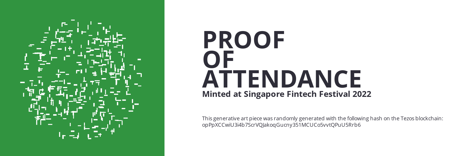 SFF2022 Proof of Attendance Token #202 static token preview