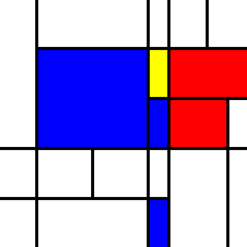 compositioninredblueandyellow.art, (NFT) #8 static token preview