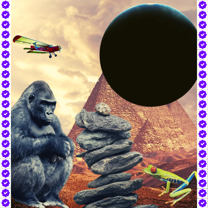 Banana & Pepe on mysterious trips #12 static token preview