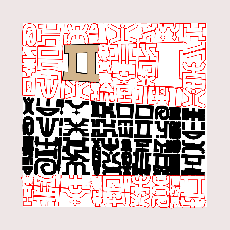 "Alphabetic ancestral signs" - (Matrix v3) #16 static token preview