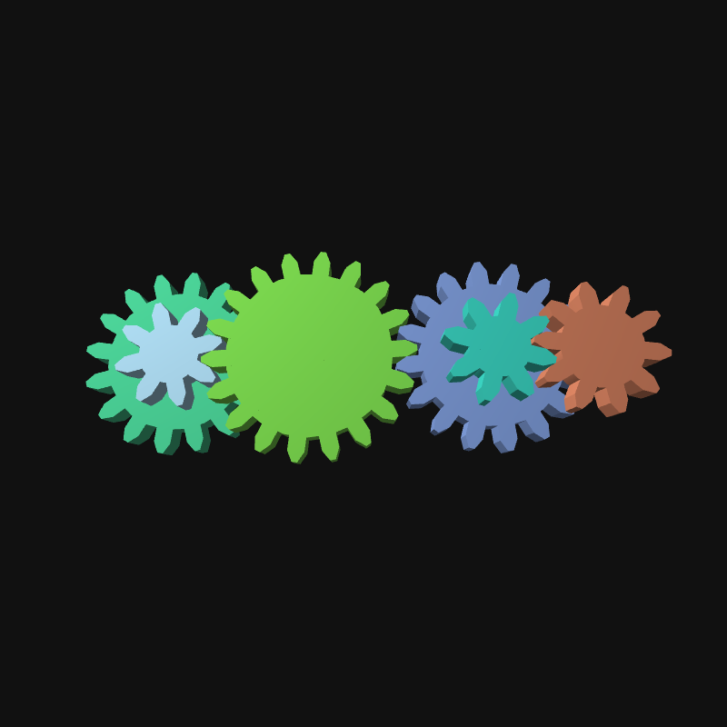 Mechanical gears #17 static token preview