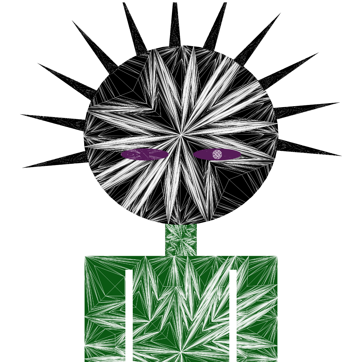 Spiky Woman #9 static token preview