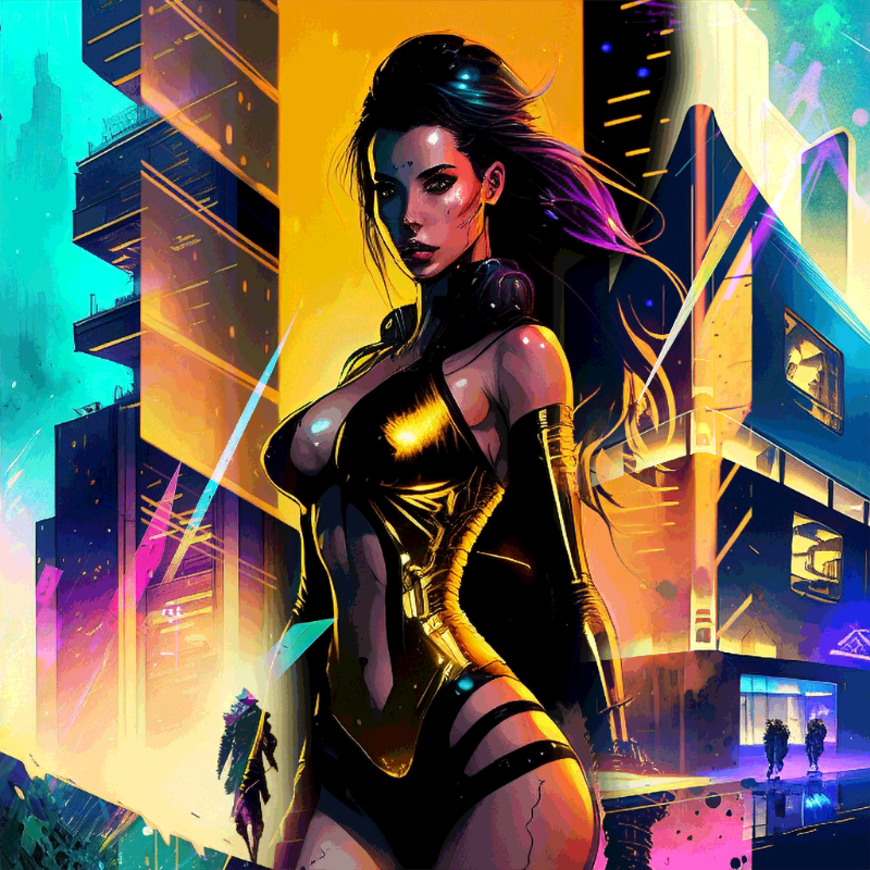 Fighter Girl #3 static token preview