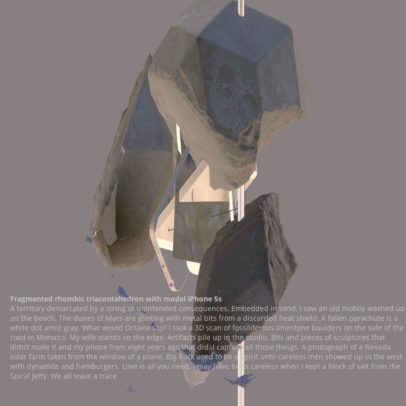 Fragmented triacontahedron with iPhone 5s #6 static token preview