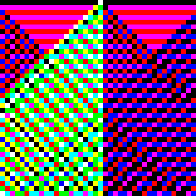 RGB Elementary Cellular Automaton #522 static token preview