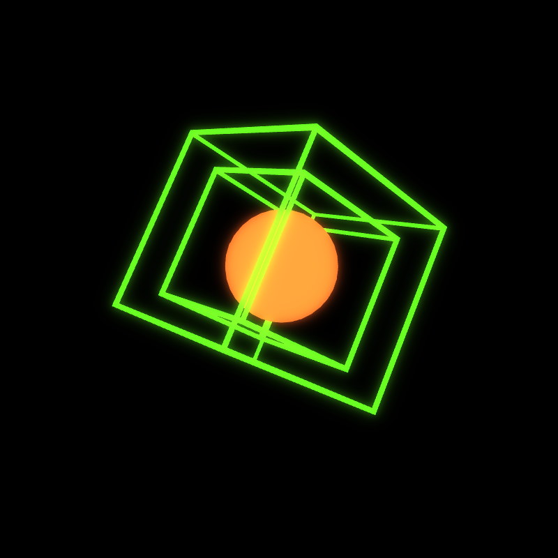 Generative Animation : Two Cube and Sphere #2 static token preview