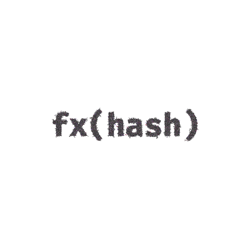 FXHASH Generative Logo #23 static token preview
