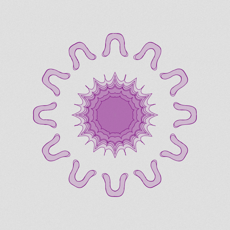 Handdrawn Kaleido #8 static token preview