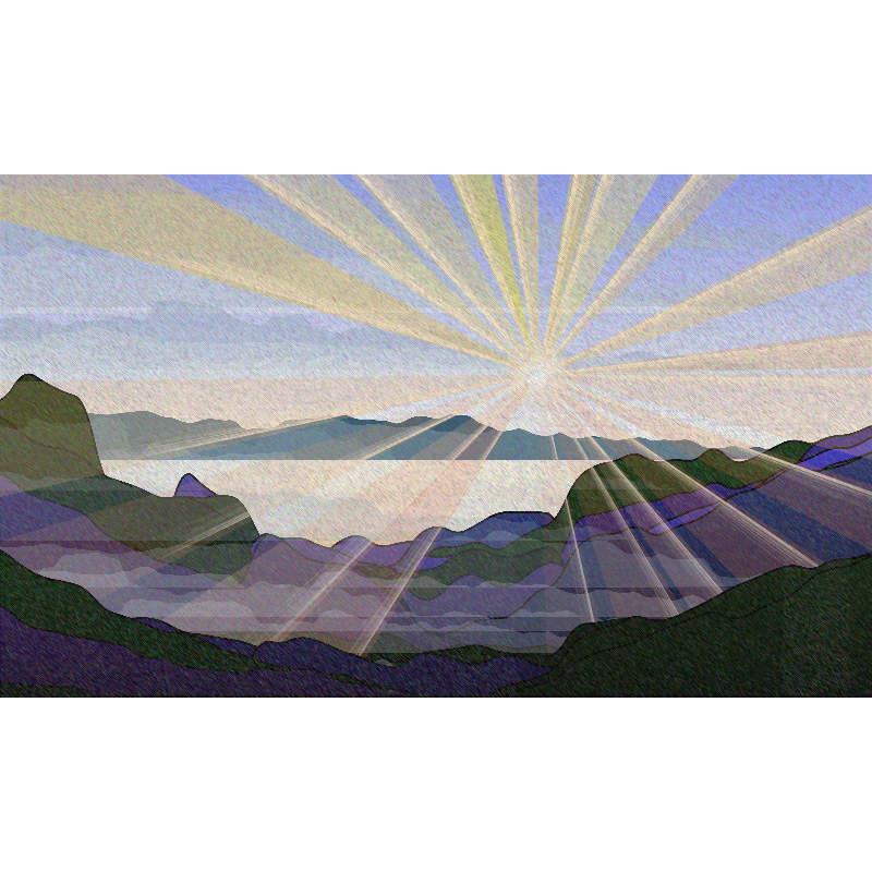 Sunrise over a Mountain Lake #16 static token preview