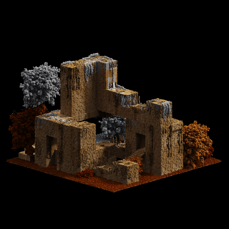 The voxel house #N1 #1 static token preview
