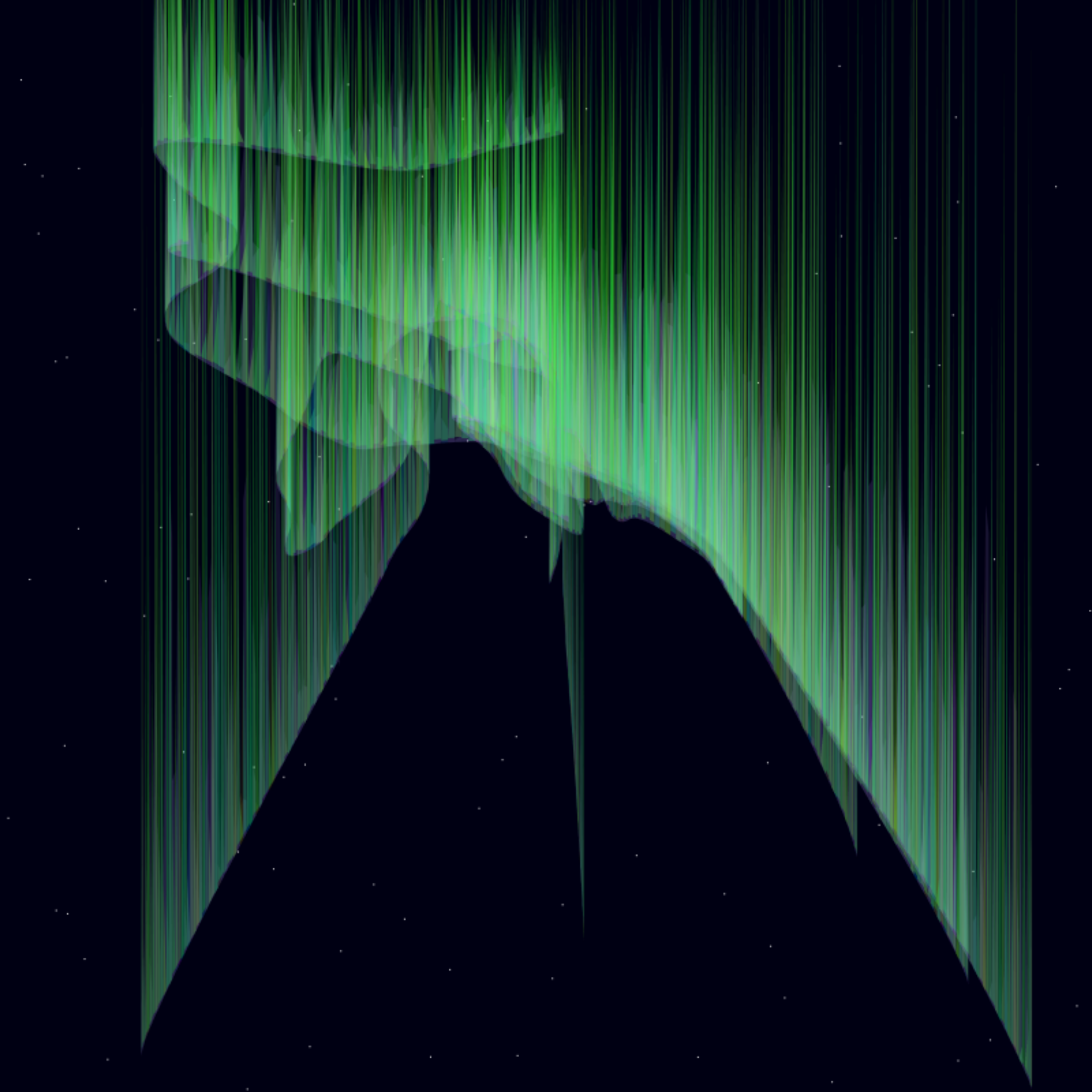 Aurora lights #2 static token preview