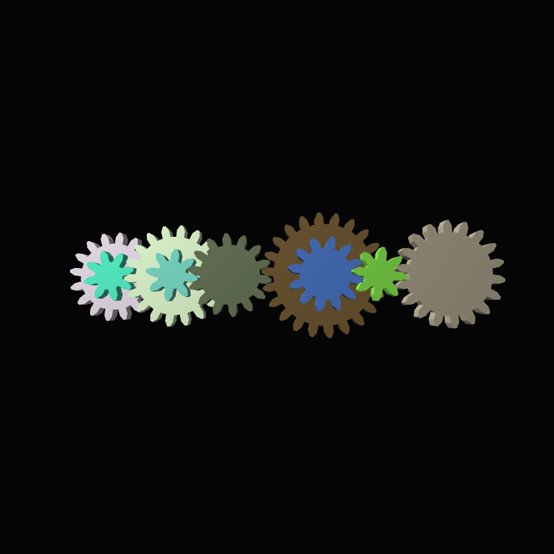 Mechanical gears #11 static token preview