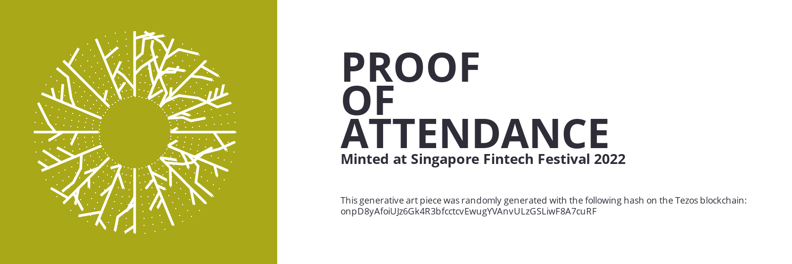 SFF2022 Proof of Attendance Token #442 static token preview