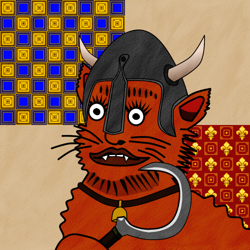 Famous Medieval Cat #11 static token preview